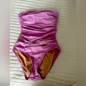 Jcrew one piece XS strapless bathing suit